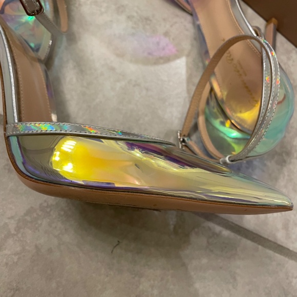 GIANVITO ROSSI Hologram 110mm Leather PVC Size 38 1/2 - Picture 11 of 12